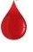 Obrazek dekoracyjny - kropla krwi